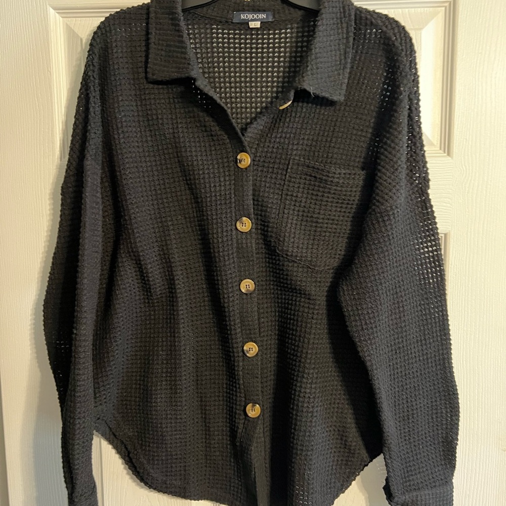 Kokoon Black Button-Up Shirt